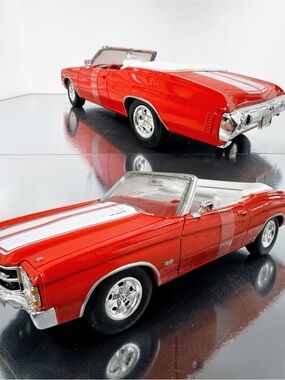 Welly 1:24 1971 Chevrolet Chevelle SS 454 Convertible Diecast NIB GM